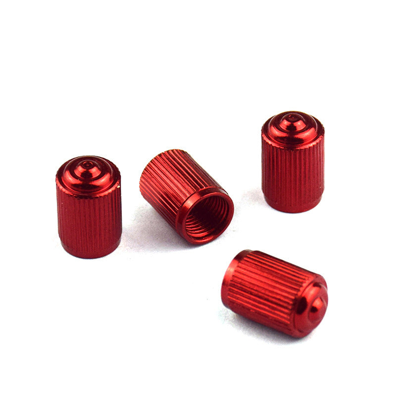 CGEAMDY 12 stuks autoventieldoppen, aluminium doppen, bandenventiel- stofkappen met afdichting, universele zeskantige vervanging, ventieldoppen auto (rood