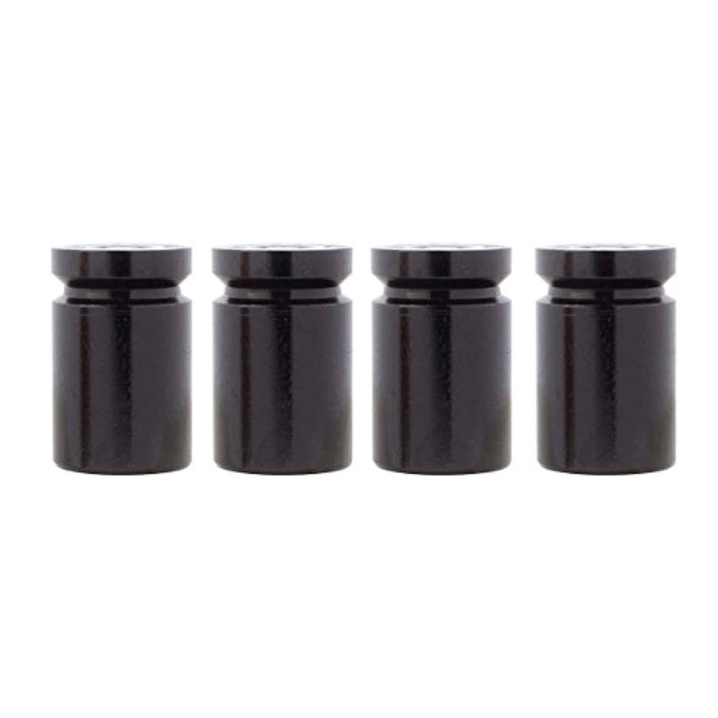 TT-products ventieldoppen kogel huls aluminium zwart