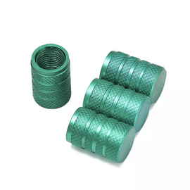 TT-products ventieldoppen 3-rings Green aluminium 4 stuks groen