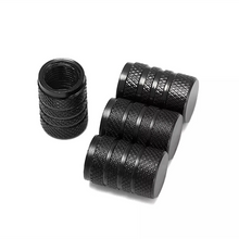 Afbeelding in Gallery-weergave laden, TT-products ventieldoppen 3-rings Black aluminium 4 stuks zwart