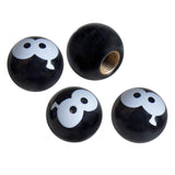 Simoni Racing ventieldoppen Eye in the Night Zwart/Wit 4 stuks