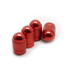 Afbeelding in Gallery-weergave laden, TT-products ventieldoppen Red Bullets aluminium 4 stuks Rood