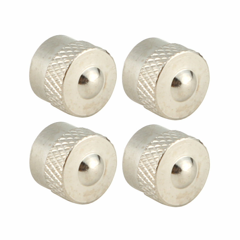 Toma Car Parts ventieldoppen klassiek chrome aluminium 4 stuks zilver