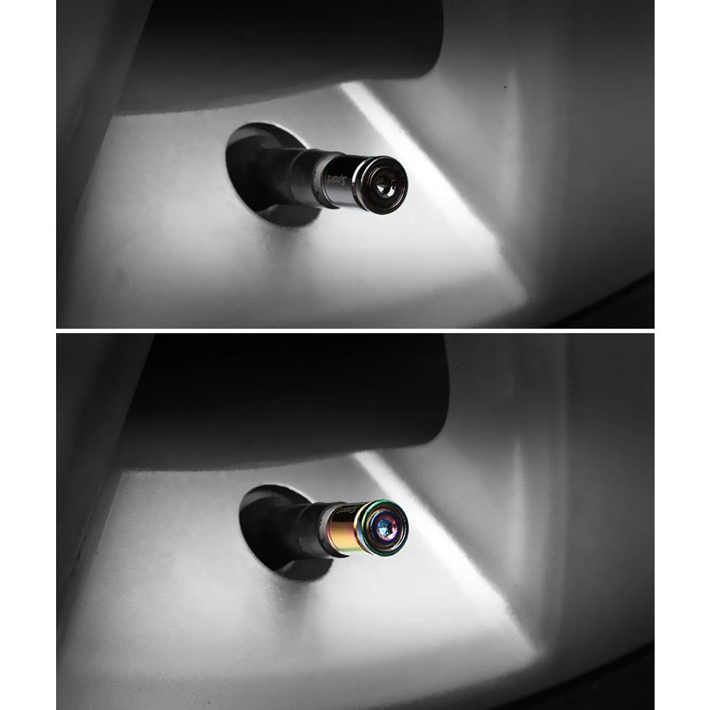 TT-products ventieldoppen Sport Anti-theft Black antidiefstal 4 stuks zwart