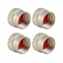 Afbeelding in Gallery-weergave laden, Toma Car Parts ventieldoppen klassiek chrome aluminium 4 stuks zilver