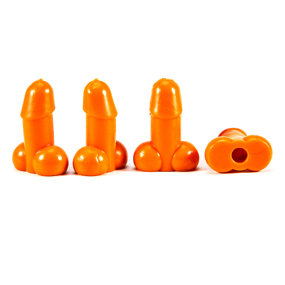 Tirecockz ventieldoppen cover penis / piemel siliconen 4 stuks oranje –  Ventieldoppenshop.nl