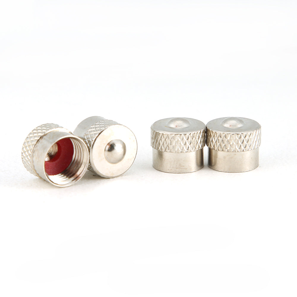 Toma Car Parts ventieldoppen klassiek chrome aluminium 4 stuks zilver
