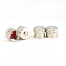 Afbeelding in Gallery-weergave laden, Toma Car Parts ventieldoppen klassiek chrome aluminium 4 stuks zilver