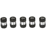 Dunlop ventieldoppen AV aluminium zwart 5 stuks