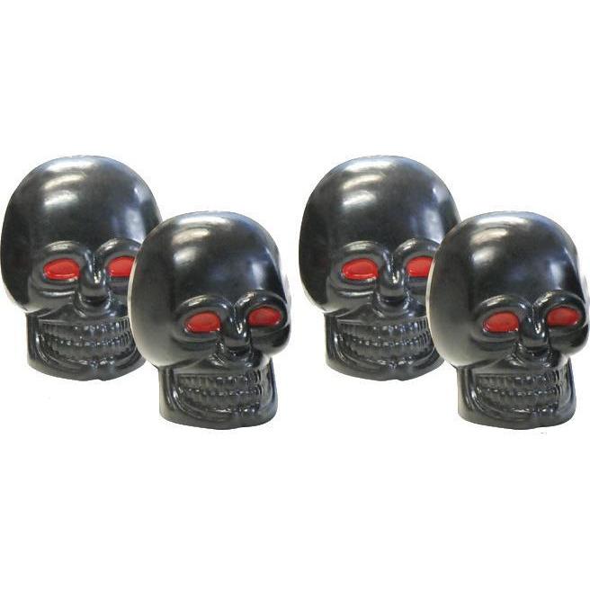 Foliatec ventieldoppen AirCaps Skull zwart 4 stuks