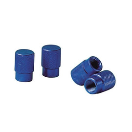 Lampa Round geanodiseerd aluminium ventieldopjes 4 stuks blauw