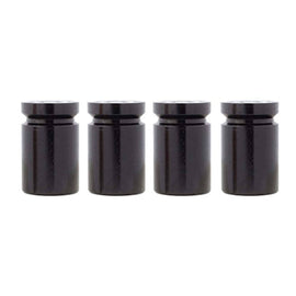 TT-products ventieldoppen kogel huls aluminium zwart