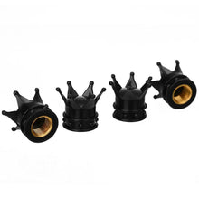 Afbeelding in Gallery-weergave laden, TT-products ventieldoppen Black Crown zwart 4 stuks