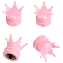 Afbeelding in Gallery-weergave laden, TT-products Ventieldoppen Pink Crown 4 stuks roze