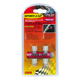 Lampa Round geanodiseerd aluminium ventieldopjes 4 stuks zilver