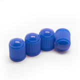 TT-products ventieldoppen kunststof blauw 4 stuks