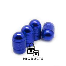 Afbeelding in Gallery-weergave laden, TT-products ventieldoppen Dark Blue Bullets aluminium 4 stuks donkerblauw