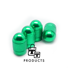 Afbeelding in Gallery-weergave laden, TT-products ventieldoppen Green Bullets aluminium 4 stuks groen