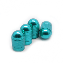 Afbeelding in Gallery-weergave laden, TT-products ventieldoppen Light Blue Bullets aluminium 4 stuks lichtblauw