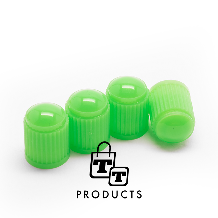 TT-products ventieldoppen kunststof groen 4 stuks