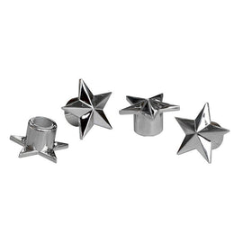 Simoni Racing ventieldoppen Chrome Star 4 stuks