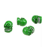 DTouch ventieldoppen Green Skull groen 4 stuks
