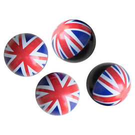 Simoni Racing ventieldoppen UK Flag Wit/Blauw/Rood 4 stuks