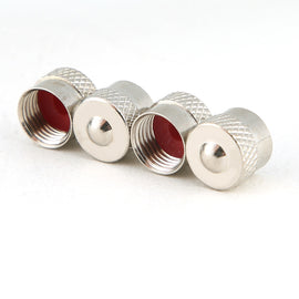 Toma Car Parts ventieldoppen klassiek chrome aluminium 4 stuks zilver