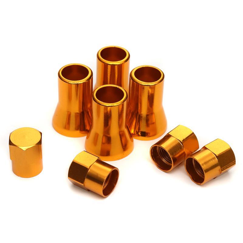 TT-products ventieldoppen complete TR413 Gold aluminium 8-delig goud