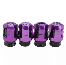 Afbeelding in Gallery-weergave laden, TT-products ventieldoppen Screw-on Purple aluminium 4 stuks paars