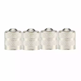 TT-products ventieldoppen Alloy Classic Car aluminium 4 stuks zilver