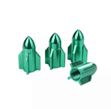 TT-products ventieldoppen Green Rockets aluminium 4 stuks Groen