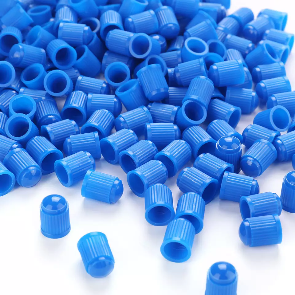 TT-products ventieldoppen plastic 100 stuks blauw
