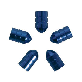 Carpoint ventieldoppen kogel aluminium 5 stuks blauw