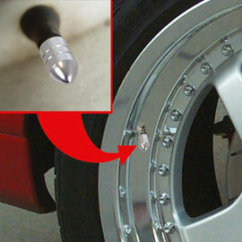 Carpoint ventieldoppen kogel aluminium 5 stuks blauw