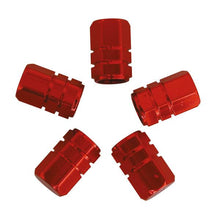Afbeelding in Gallery-weergave laden, Carpoint ventieldoppen zuiger aluminium 5 stuks rood