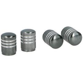 Dunlop ventieldoppen AV aluminium zilvergrijs 4 stuks