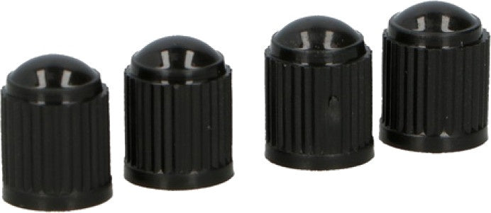 Dunlop ventieldoppen AV kunststof zwart 4 stuks