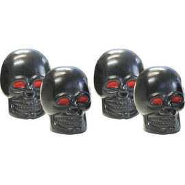 Foliatec ventieldoppen AirCaps Skull zwart 4 stuks