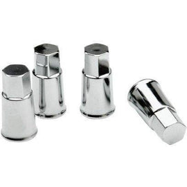 Race Sport ventieldoppen AV kunststof chroom 4 stuks